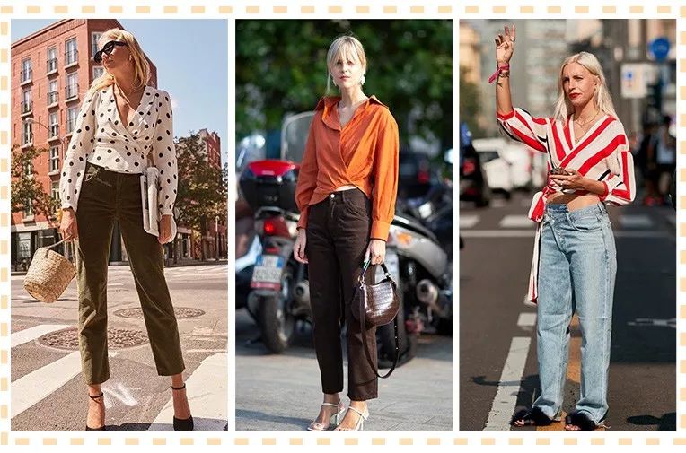 简单的衬衫这样穿也好看,衬衫怎么穿不要太好看