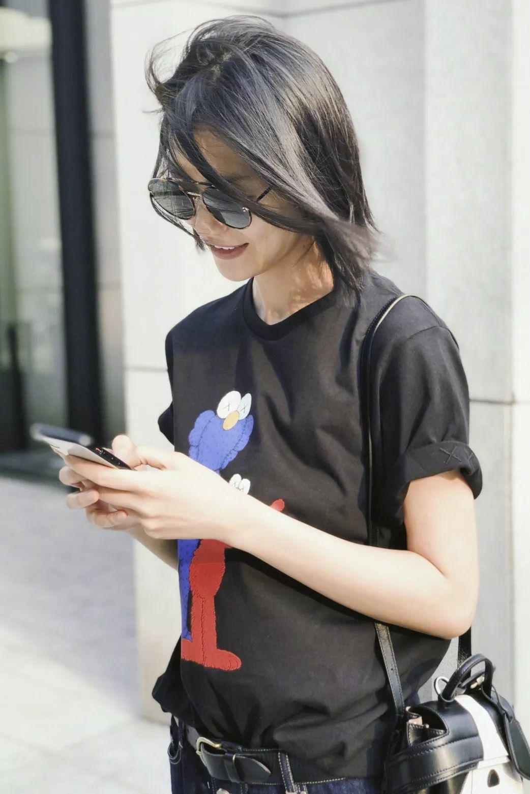 优衣库宽腿廓形牛仔裤搭配,优衣库显腿长的裤子