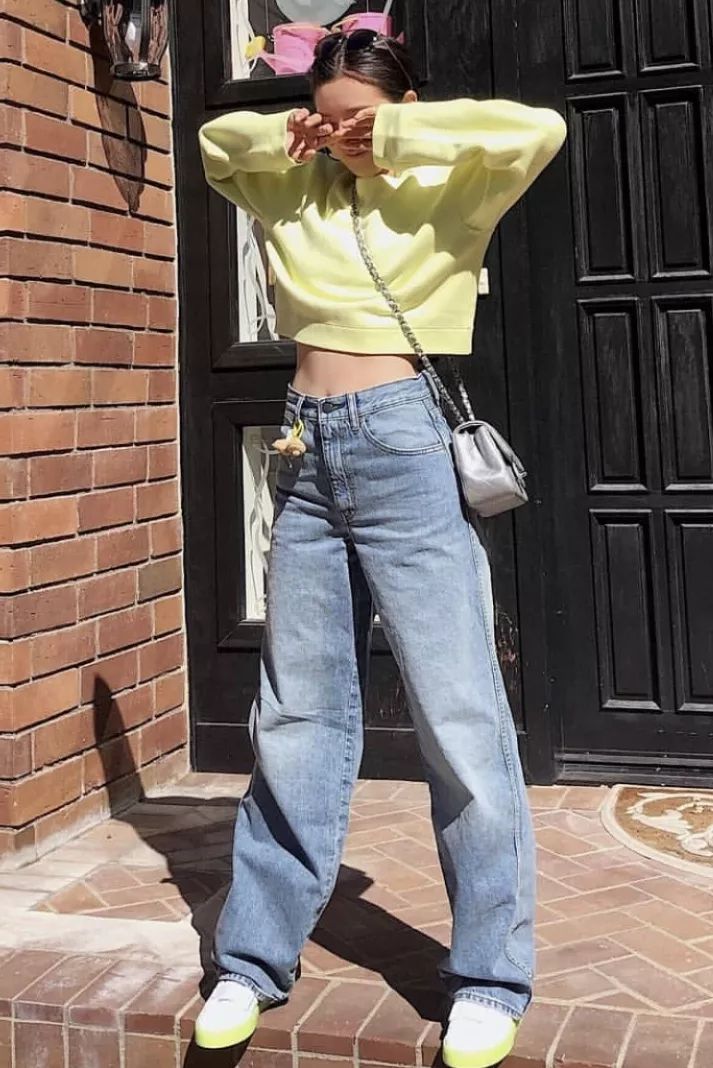 优衣库遮肉穿搭,优衣库显瘦遮肉的牛仔裙