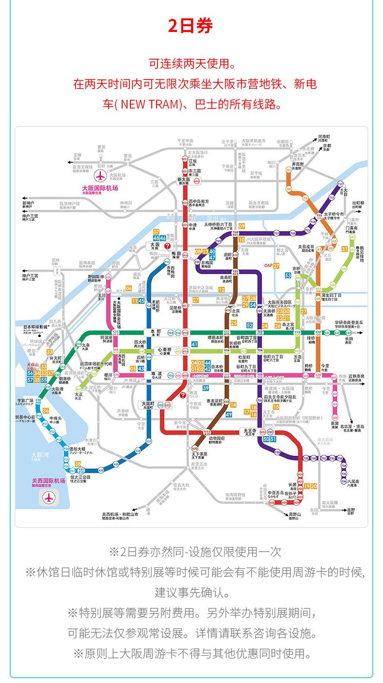 关西公共交通,关西旅游攻略