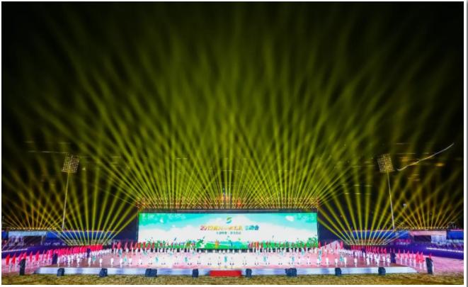 黄冈校运会开幕式入场表演,美爆了黄冈市五运会开幕式