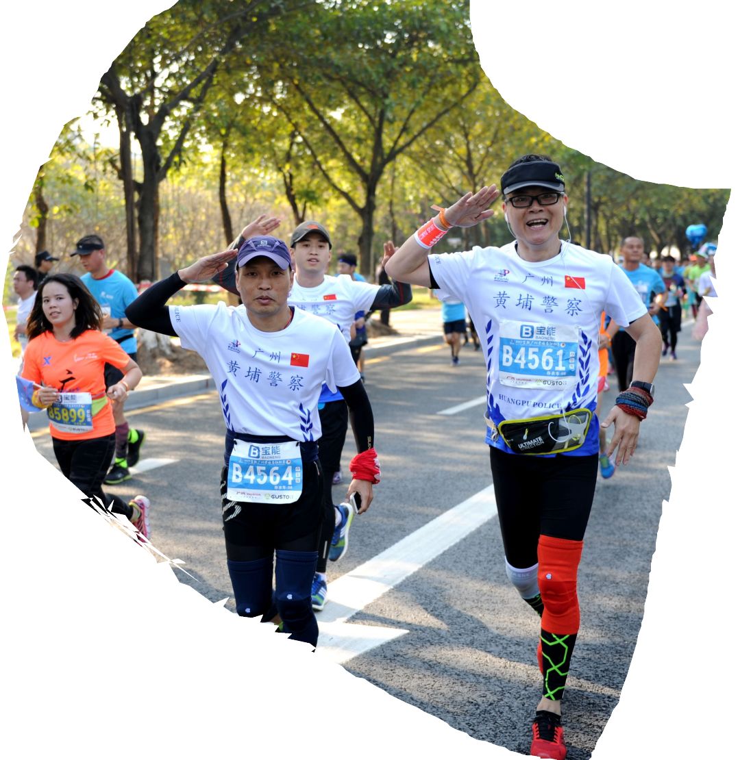 广州警察护跑团,广州黄埔马拉松有警察护跑团吗