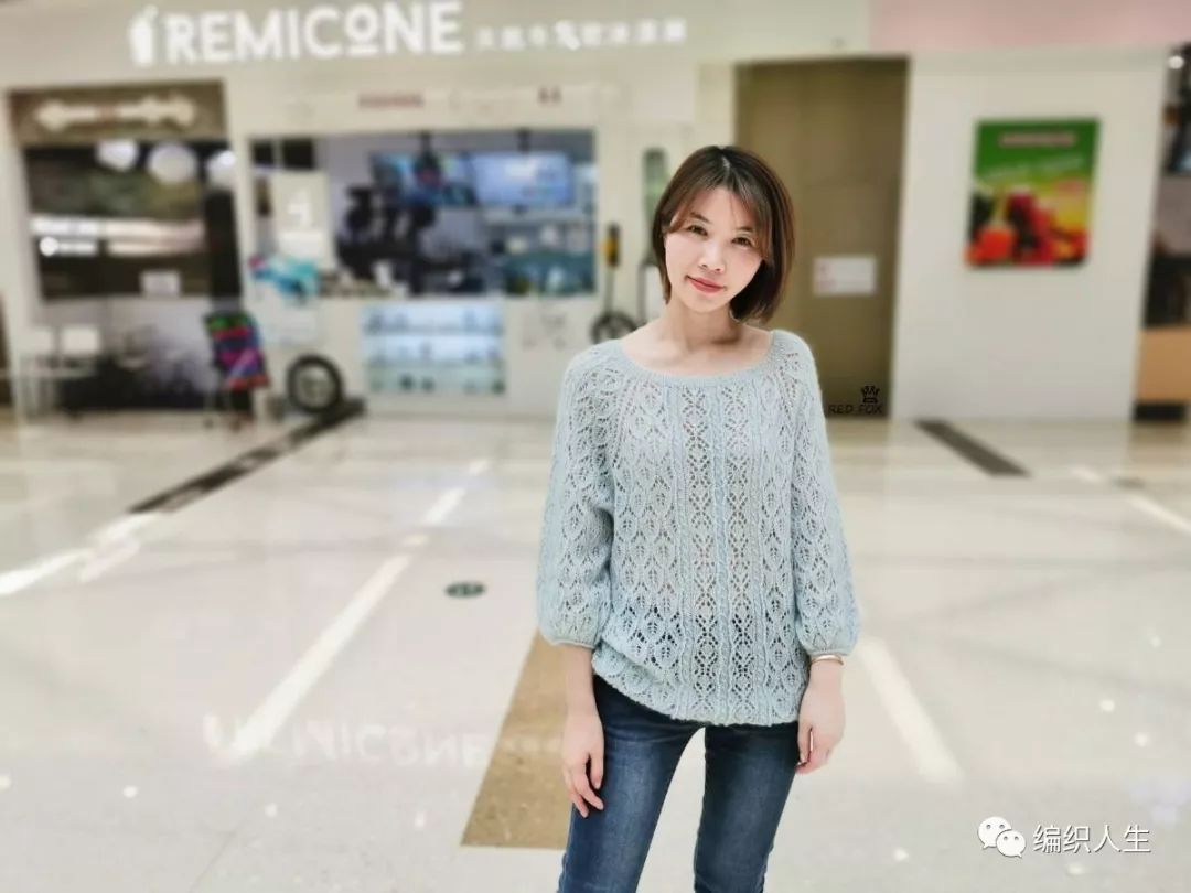 微课丨“雾月”从上往下织的插肩套衫，10月10日晚8点上课