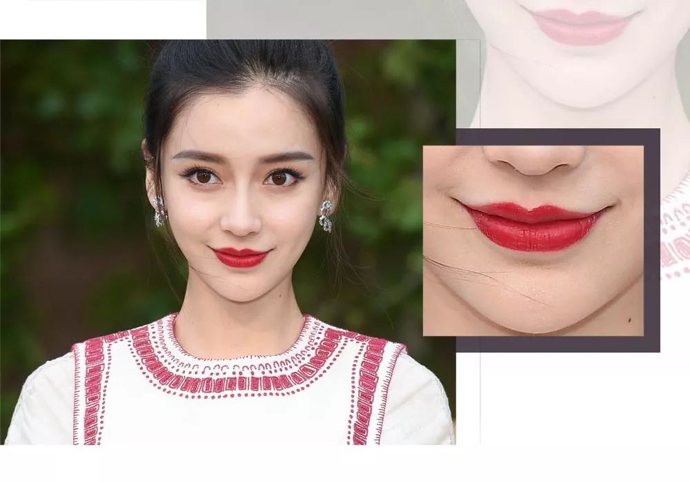 angelababy白娉婷唇妆,杨颖全唇妆
