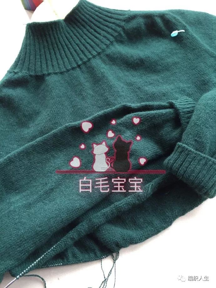 马鞍肩羊绒衫,羊绒线从领口往下织的全部视频