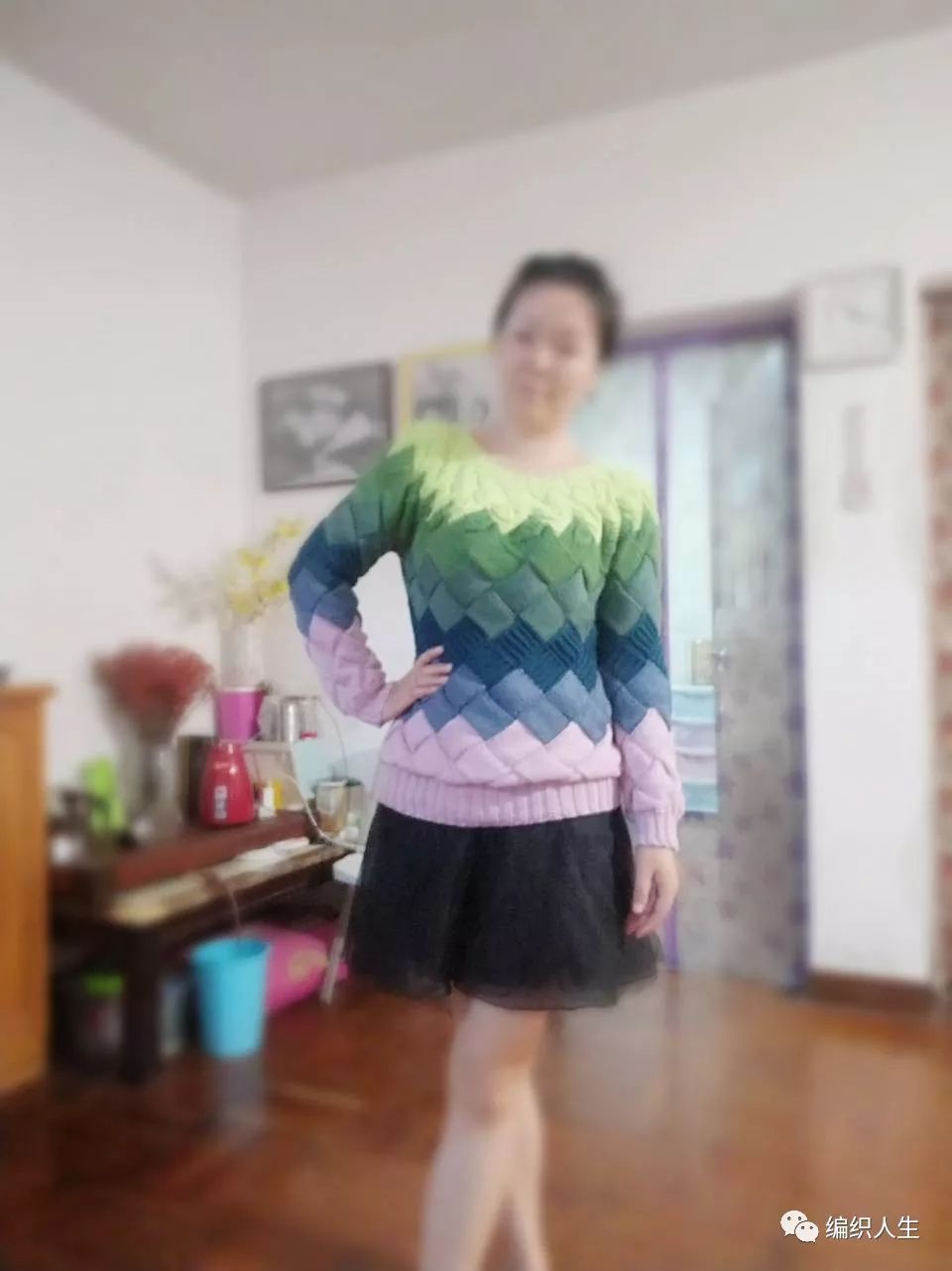 日本白桦正针毛衣编织视频,白桦裙子编织详细教程