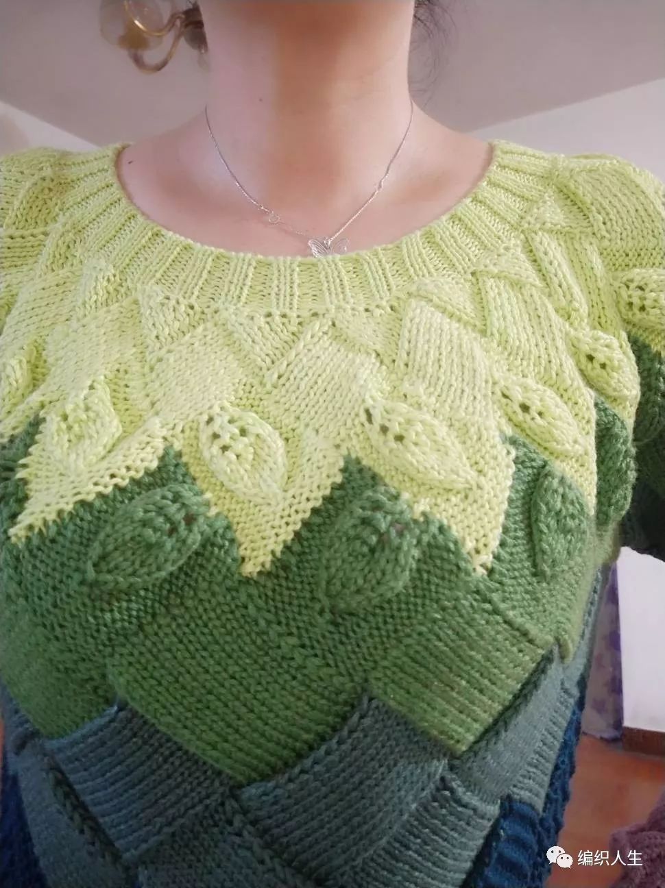 马海毛毛衣十三针编织花样图解,白桦编织衣服袖子收针