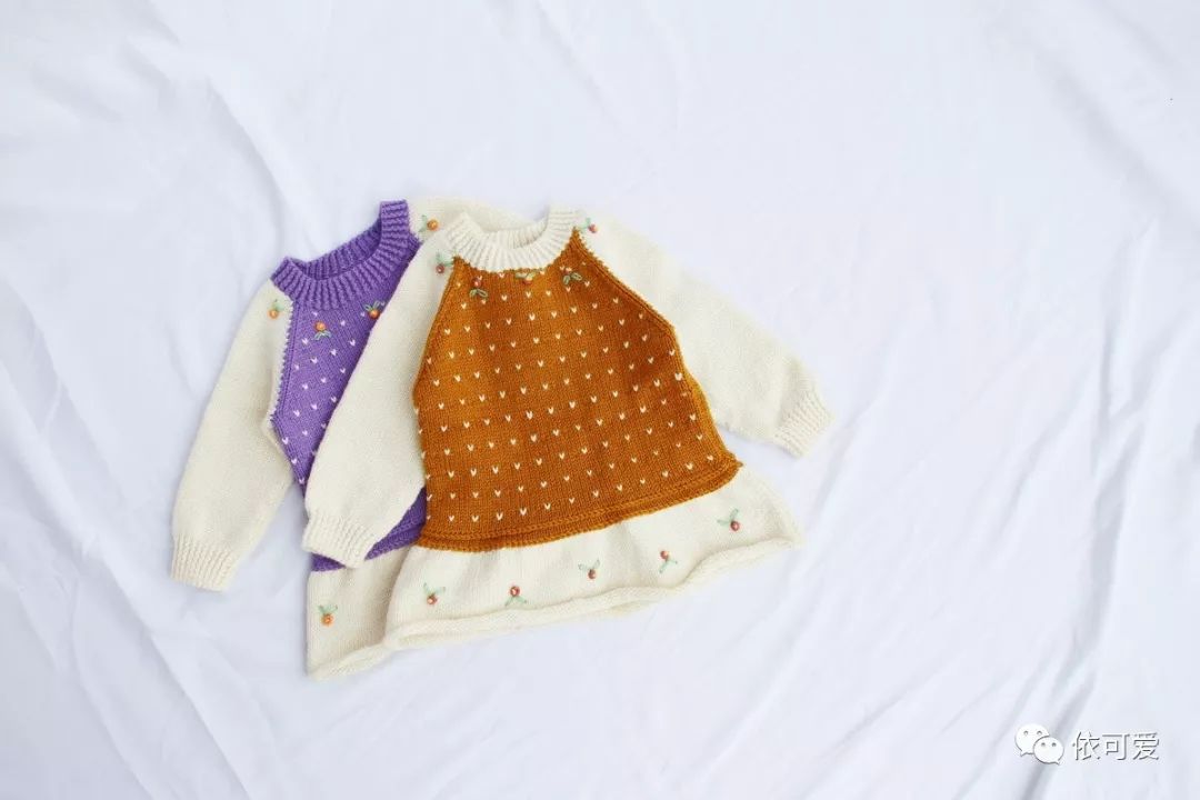拼色儿童毛衣编织教程满天星,小孩外套毛衣编织教程满天星