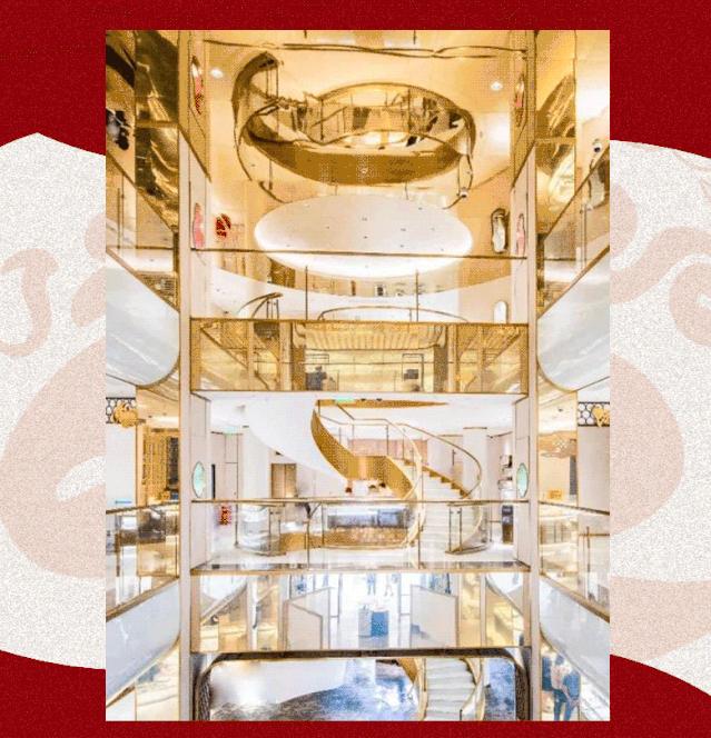 豫园老庙黄金银楼,豫园里黄金楼图片