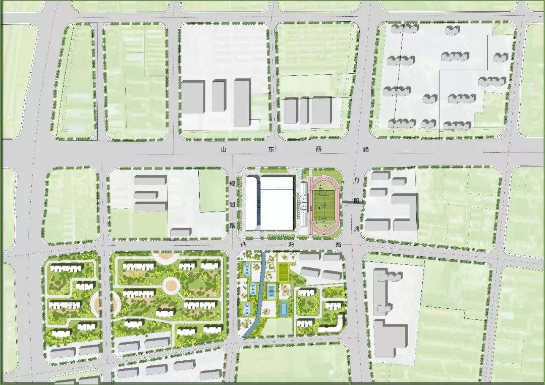 今天，东港区体育中心奠基了！位置在这