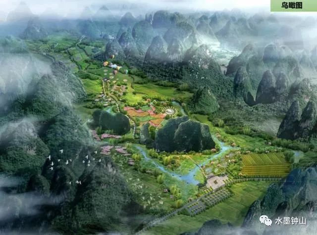 钟山县百里水墨画廊夜景,钟山百里水墨画廊免费攻略