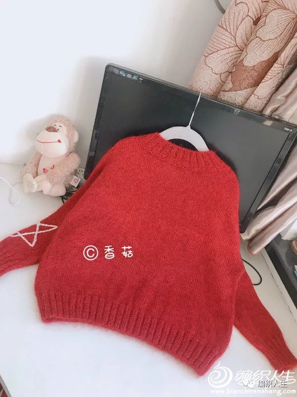 松鼠绒v领儿童毛衣编织完整教程,儿童套头满天星毛衣时尚编织教程