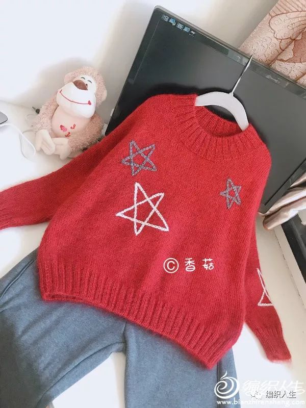 7岁女孩套头毛衣满天星编织教程,26支羊绒3股宝宝套头毛衣编织方法