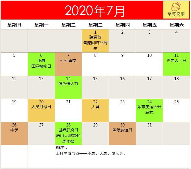 2022全年营销日历火热出炉,下半年营销日历