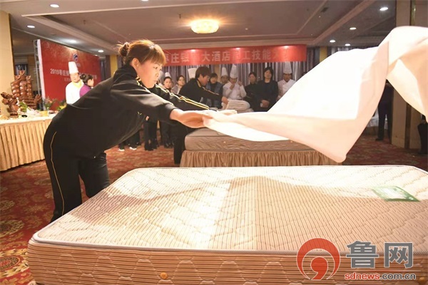 枣庄市护士技能大赛,银都大酒店员工技能大赛