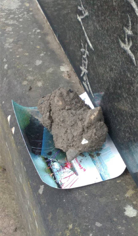 英国北洋水师墓前放山东舰照片,北洋水师墓前福建舰照片