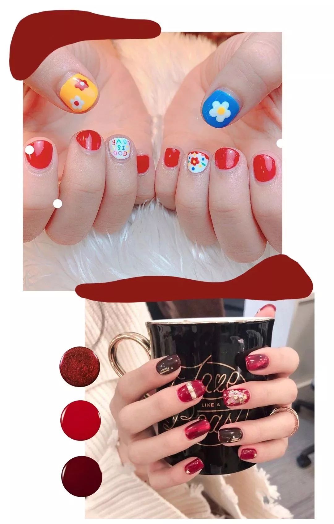 5月份最高收藏的80款热门美甲,5组收藏过万的新年美甲推荐