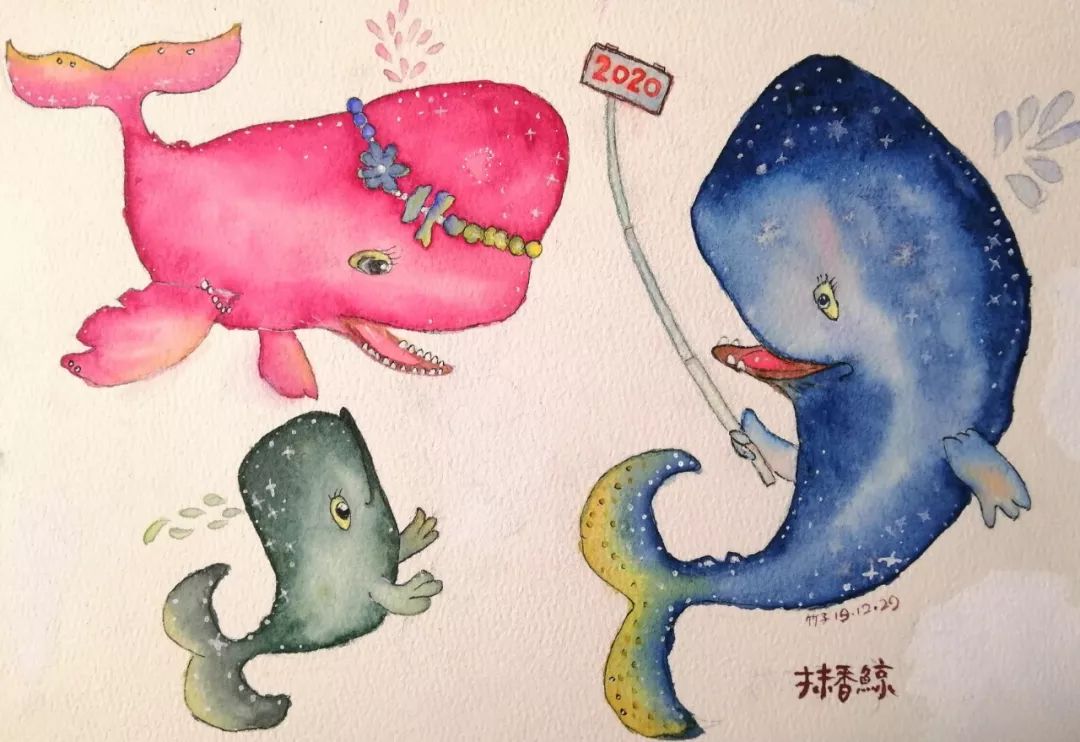 BlingBLling....抹香鲸全家福跨年画展闪亮登场，走过路过不要错过