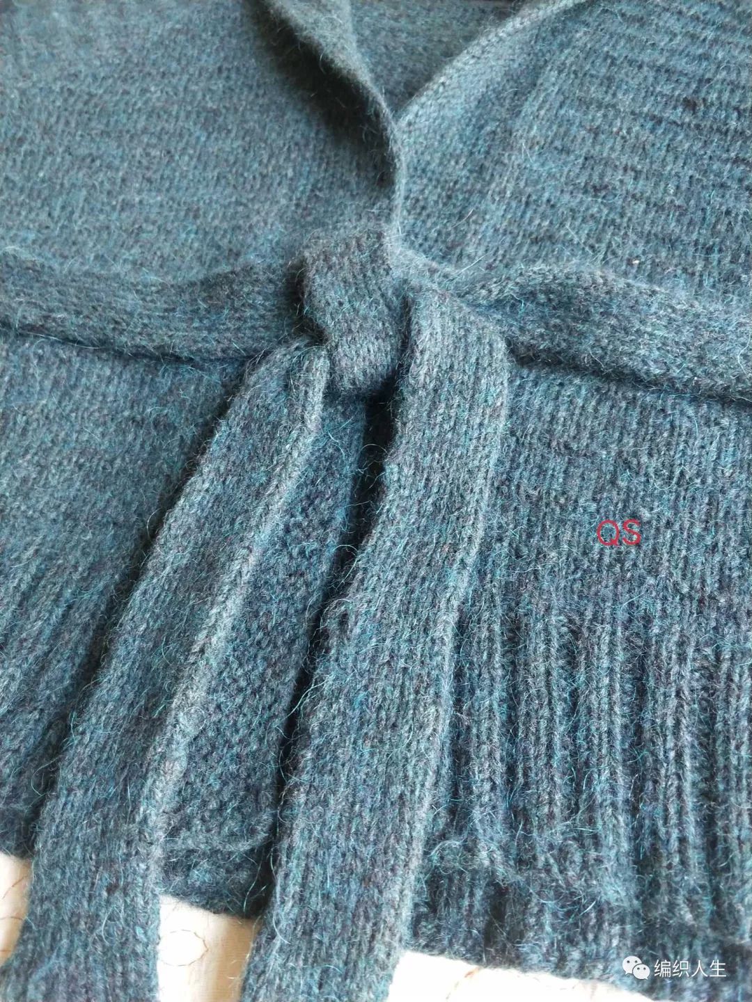 青果领针织开衫女长款,天蓝色毛线开衫女款2022款网红