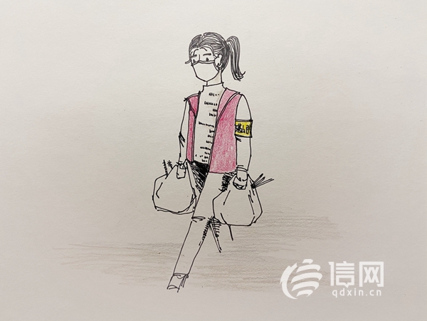 致敬防疫前线的工作人员绘画,致敬抗疫英雄的手绘画