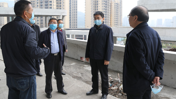 蒲洪强带队调研重点项目建设情况,区长调研检查基础设施和项目建设