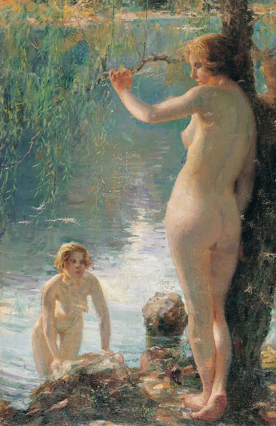 徐悲鸿先生的巨幅油画愚公移山,徐悲鸿中国现代画之父