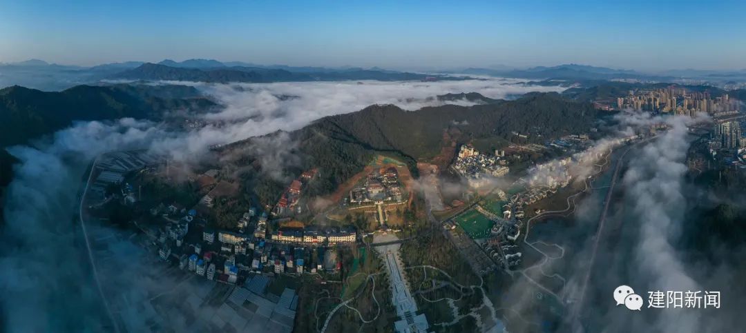 城市一景|破晓时分的建阳,颜值依旧在线!