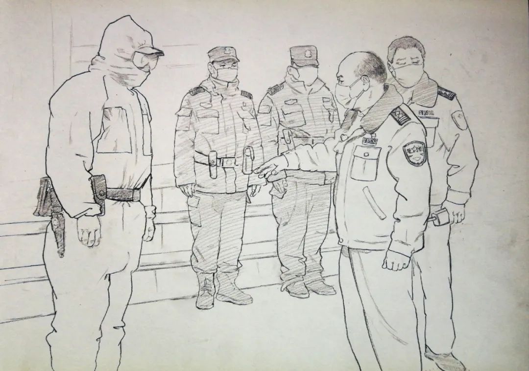 【一线日记】一位会画画民警的工作日志