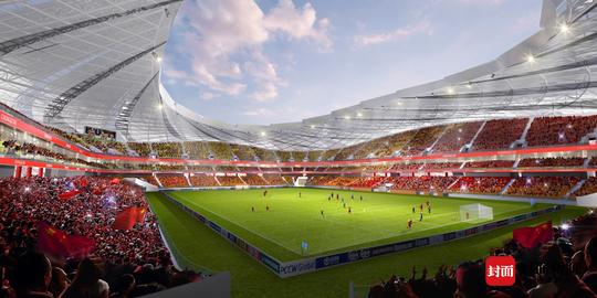 2024还在修建的专业足球场,龙兴足球场2024看台改造