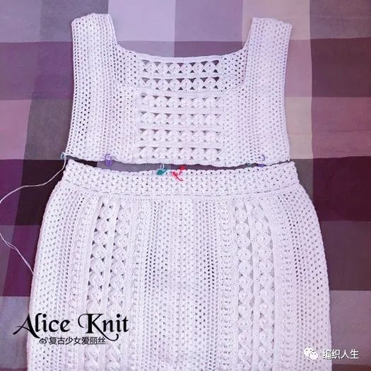 步月秋水图解,宽松马海毛连衣裙编织图解