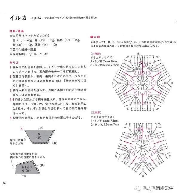 田园兔子玩偶钩织图解,钩织盆栽花朵玩偶教程大全