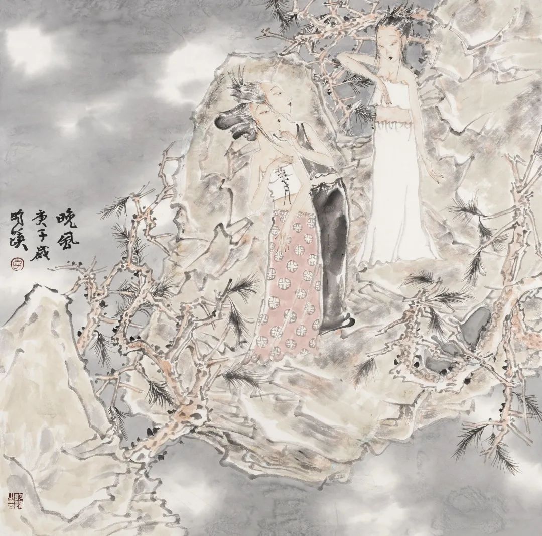 李昀蹊国画作品图文,李昀蹊写生视频