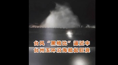 狂风巨浪，多地被淹！“黑格比”登陆了→