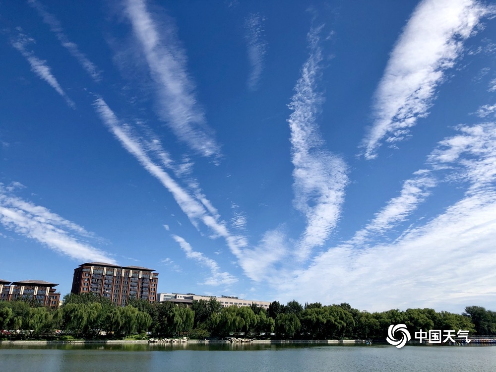 抬头看蓝天风和日丽,抬头看天空中下雨的感受