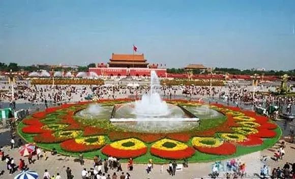天安门广场花坛里的美景,有一种美叫天安门广场国庆花坛