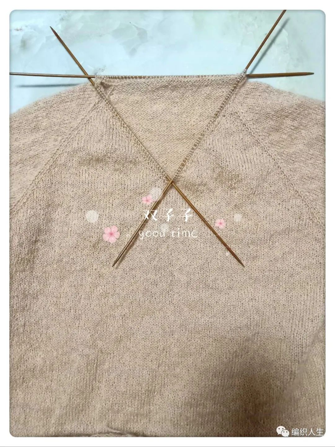 套头衫女秋款棒针编织,韩版落肩袖宽松毛衣编织教程