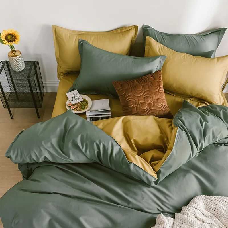 水星家纺纯棉亲肤四件套,纯棉四件套亲肤棉简单