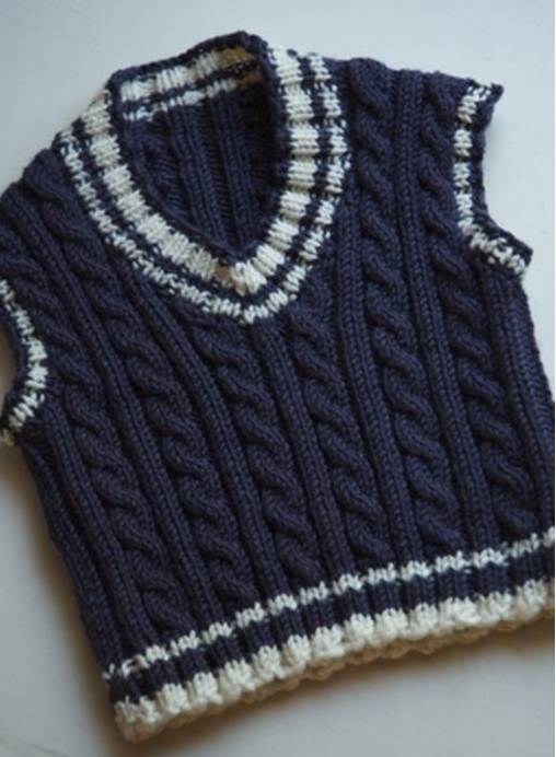 最新款小孩背心的织法,女宝宝带帽毛背心的织法