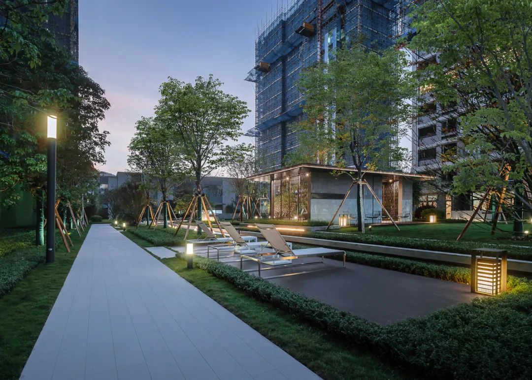 融创长乐壹号湖上样板房,景观蒙太奇