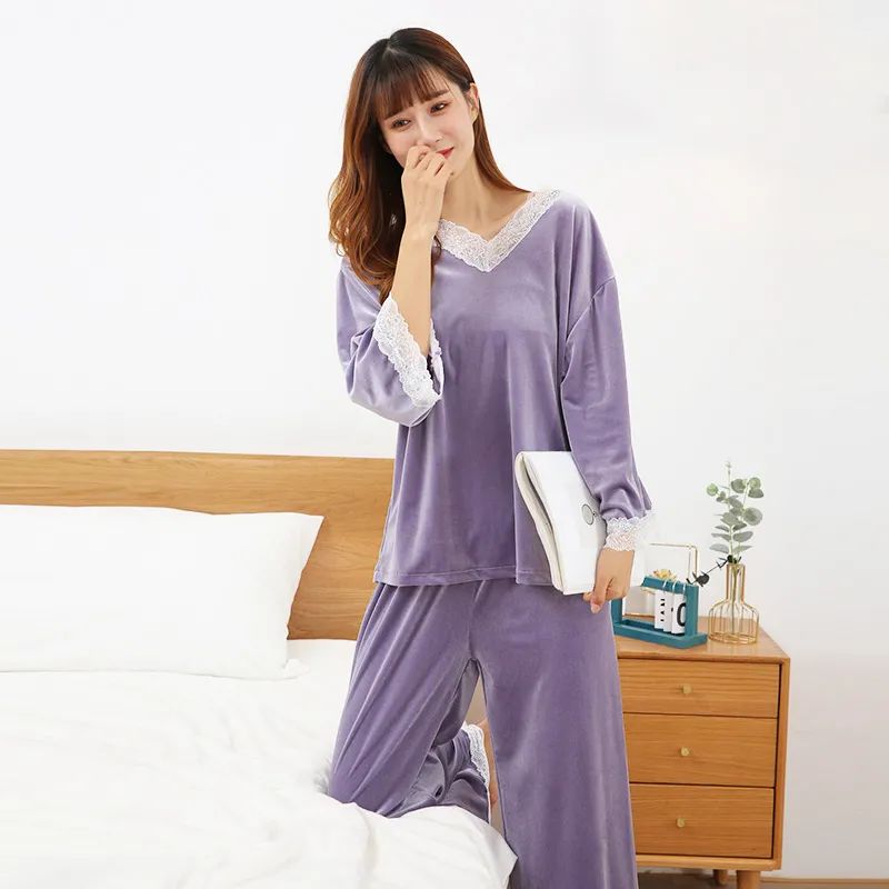 珊瑚绒睡衣冬季可外穿,双面珊瑚绒睡衣睡袍