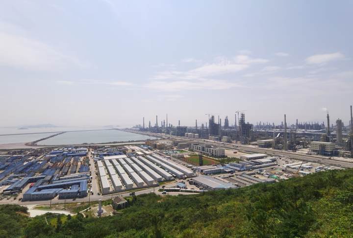 浙石化原油,绿巨人中海油东方石化