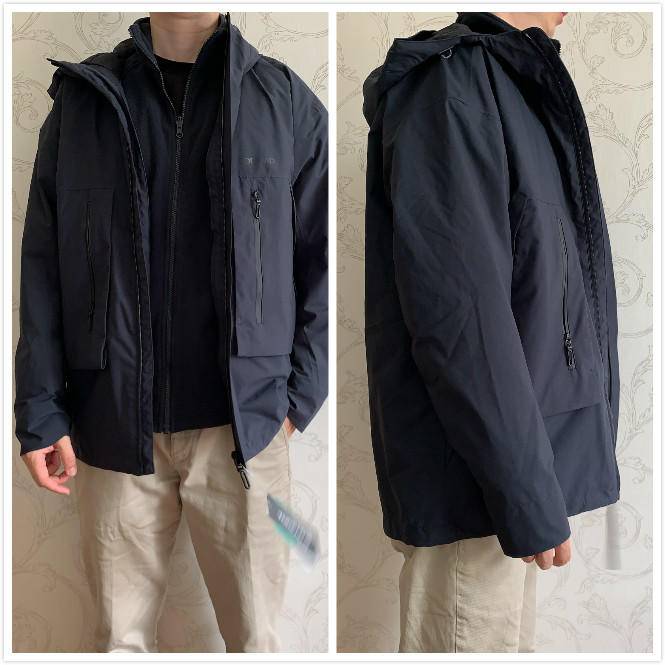 机能风冲锋衣探路者,探路者都市灰冲锋衣