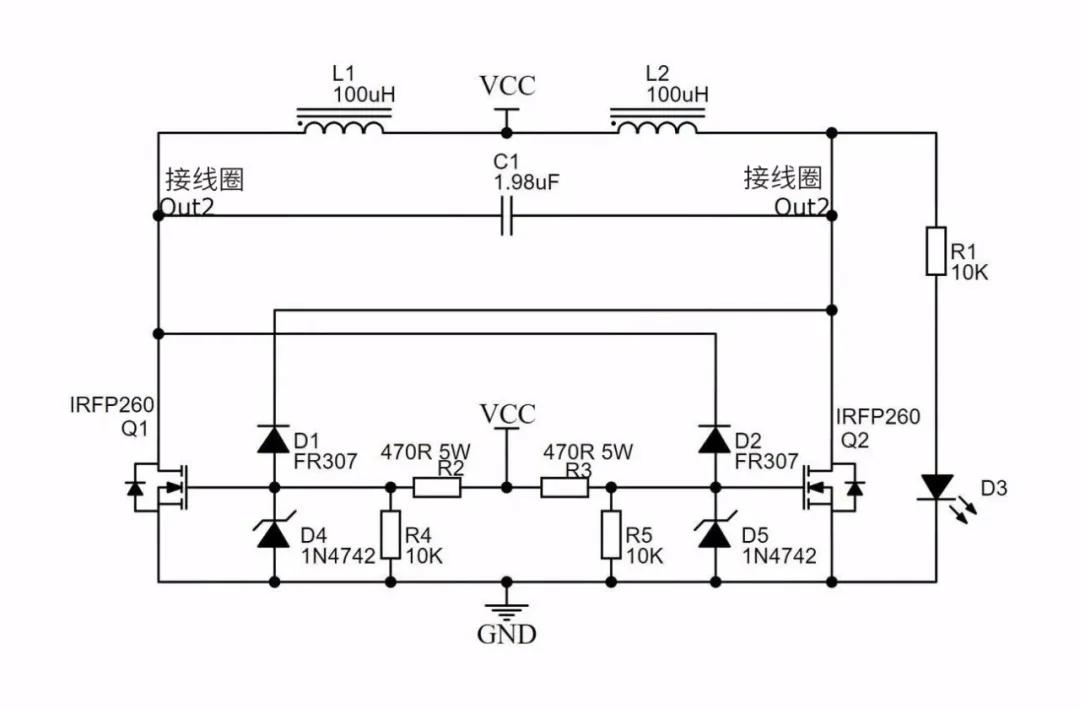 3万瓦的感应加热电路图,感应加热电路自制方法