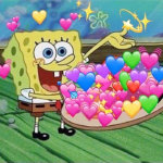 爱心表情拼成一个心形,爱心有个蝴蝶结的表情