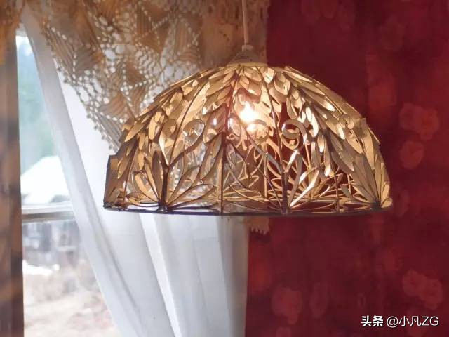 自制漂亮的手工吊灯罩,手工diy创意吊灯灯罩