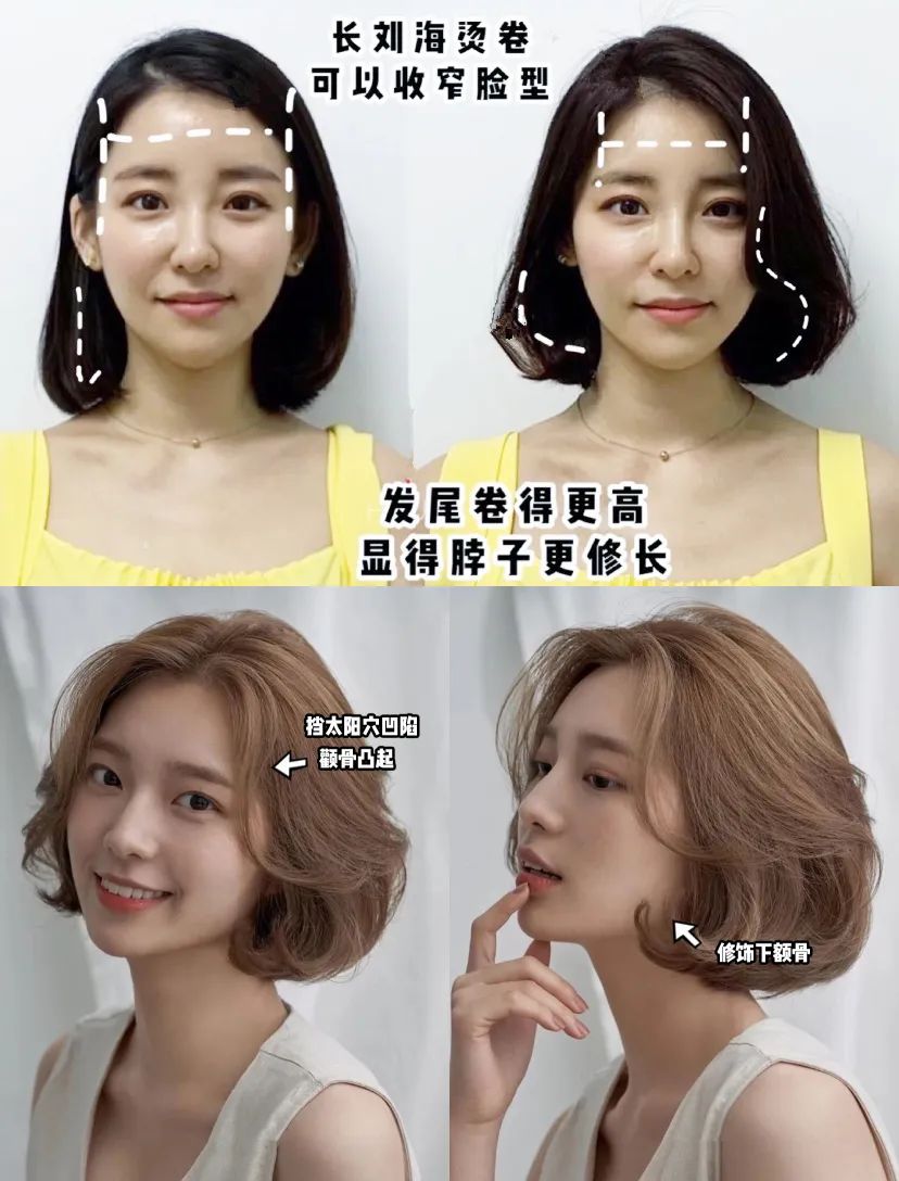 大圆脸型的女生适合剪短发,大脸女生剪短发显脸小的有哪些