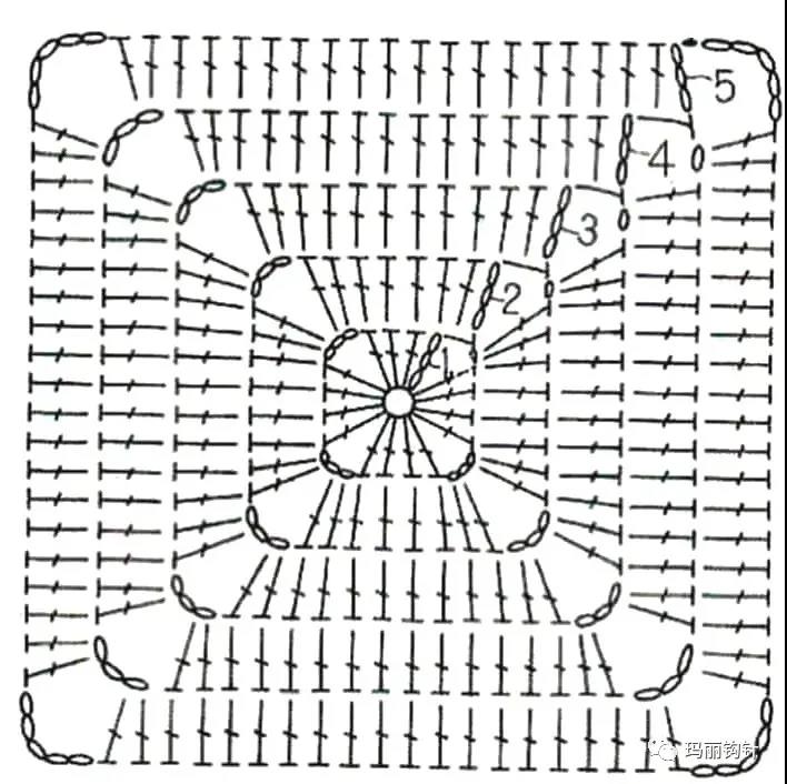 几何图形拼接包,几何斜挎大包包钩织教程