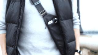 fino包包男士,fino超薄数码收纳胸包2代