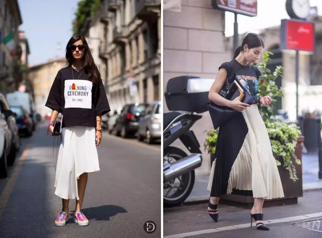 T恤的100种最新穿法，怎么遮肉怎么穿？