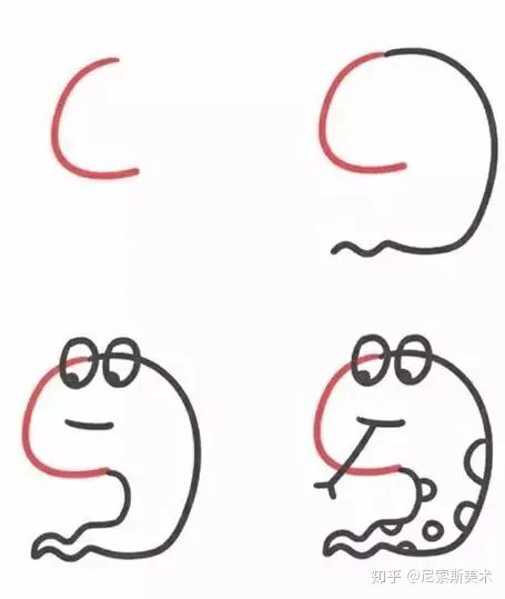 教孩子简笔画从哪入手,画画儿童简笔画9-12岁黑白色